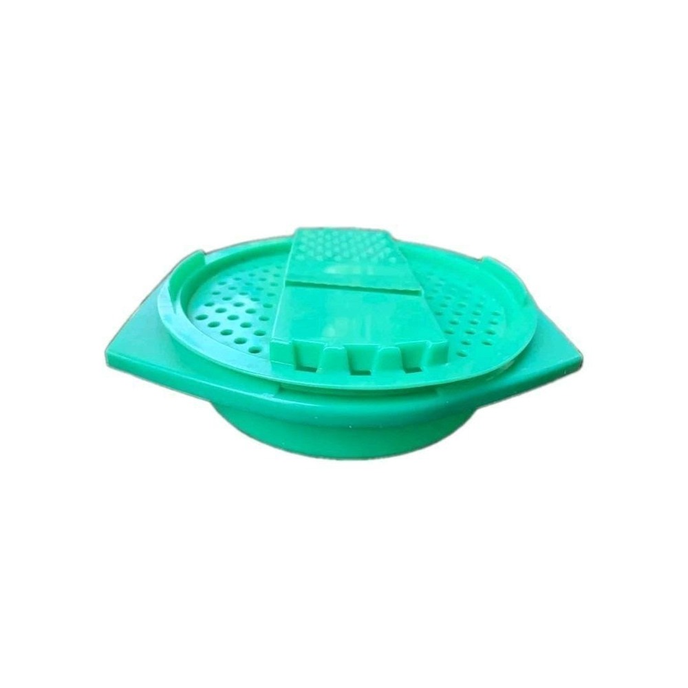 Vintage Jade Tupperware Slicer Cheese Veggie Shredder Grater w/ bowl 2 piece set